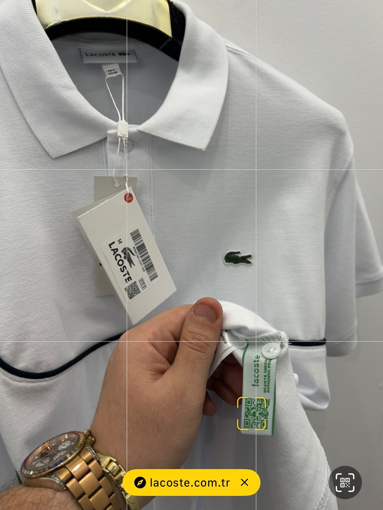 3A Polo Άσπρο Lacoste Pique
