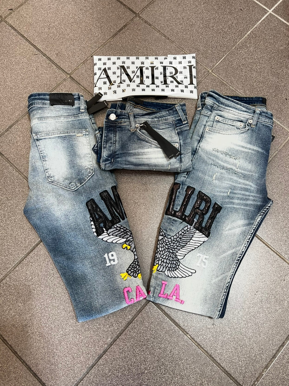 Jean Παντελόνι Amiri L.A Blue Eagle