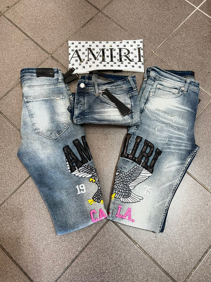 Jean Παντελόνι Amiri L.A Blue Eagle