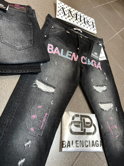 Jean Παντελόνι Balenciaga Denim Grey Buggy