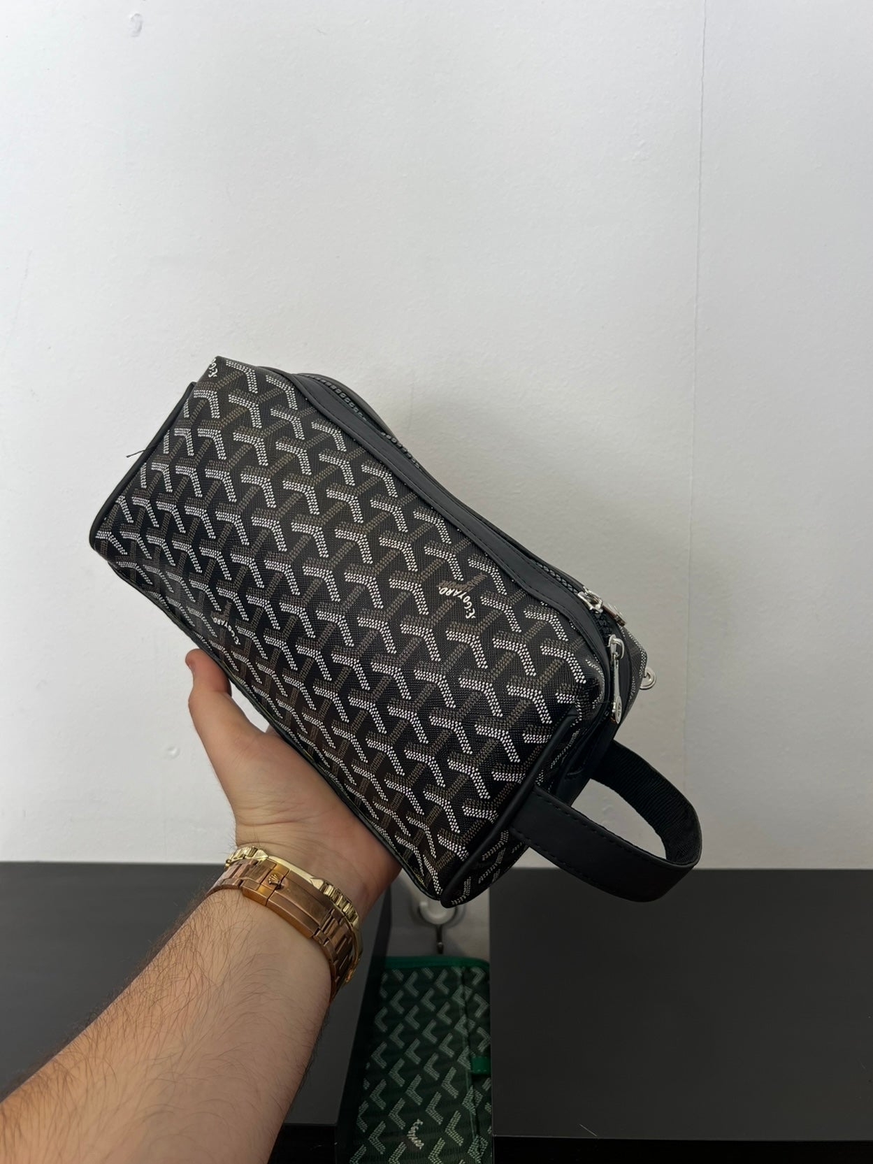Cap-Vert Big Goyard Bag Black