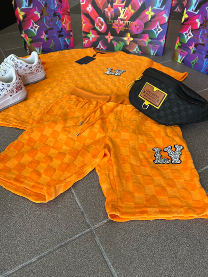 Velvet Σετ 3Α L.V Πορτοκαλί