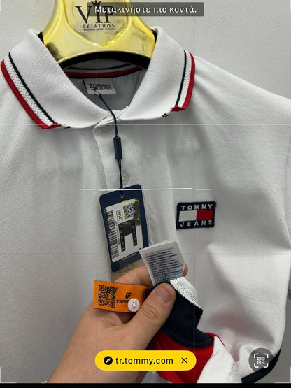3A Polo Άσπρο Tommy Hilfiger Pique