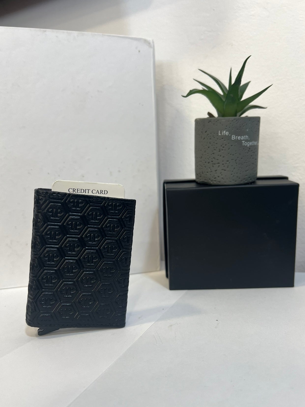 Philip Plein Black Card Holder/Wallet