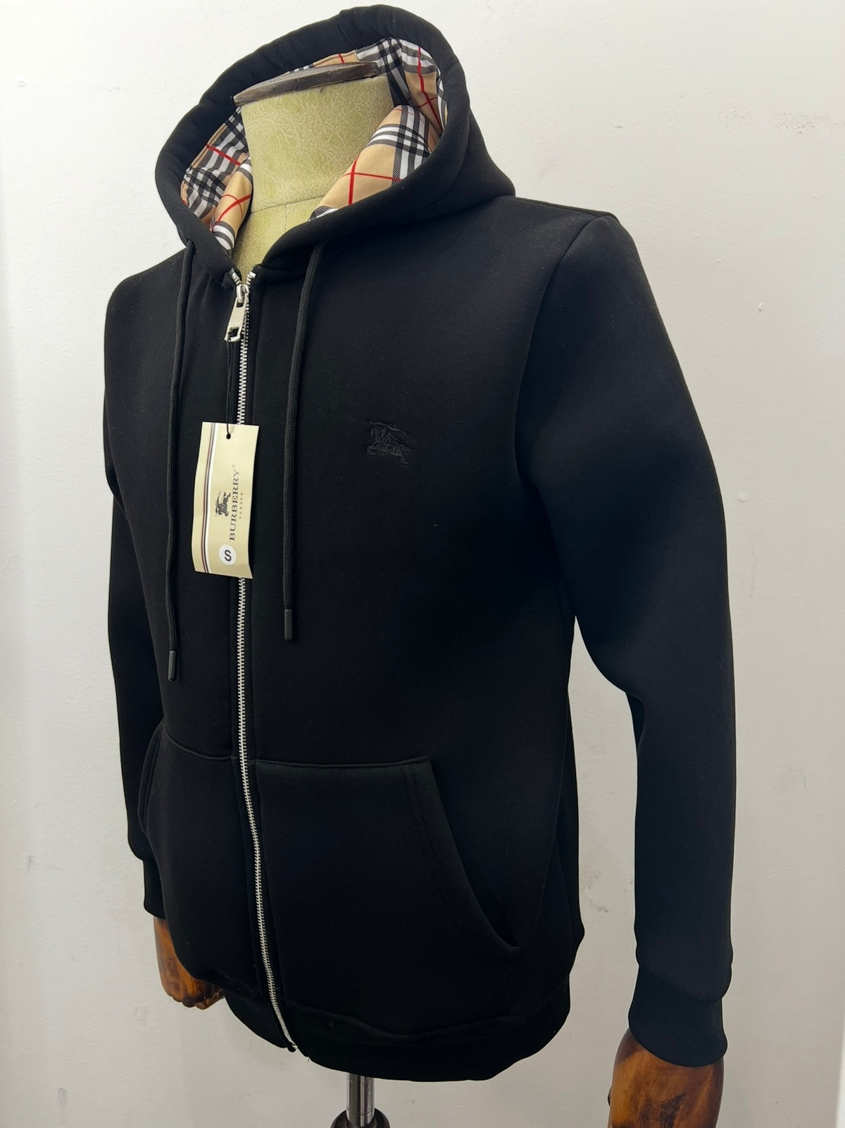 Ζακέτα Fleece Hoodie Burberry Μαύρη