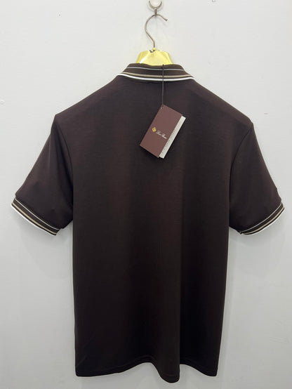 Polo Μπλούζα 3A Loro Piana Καφέ