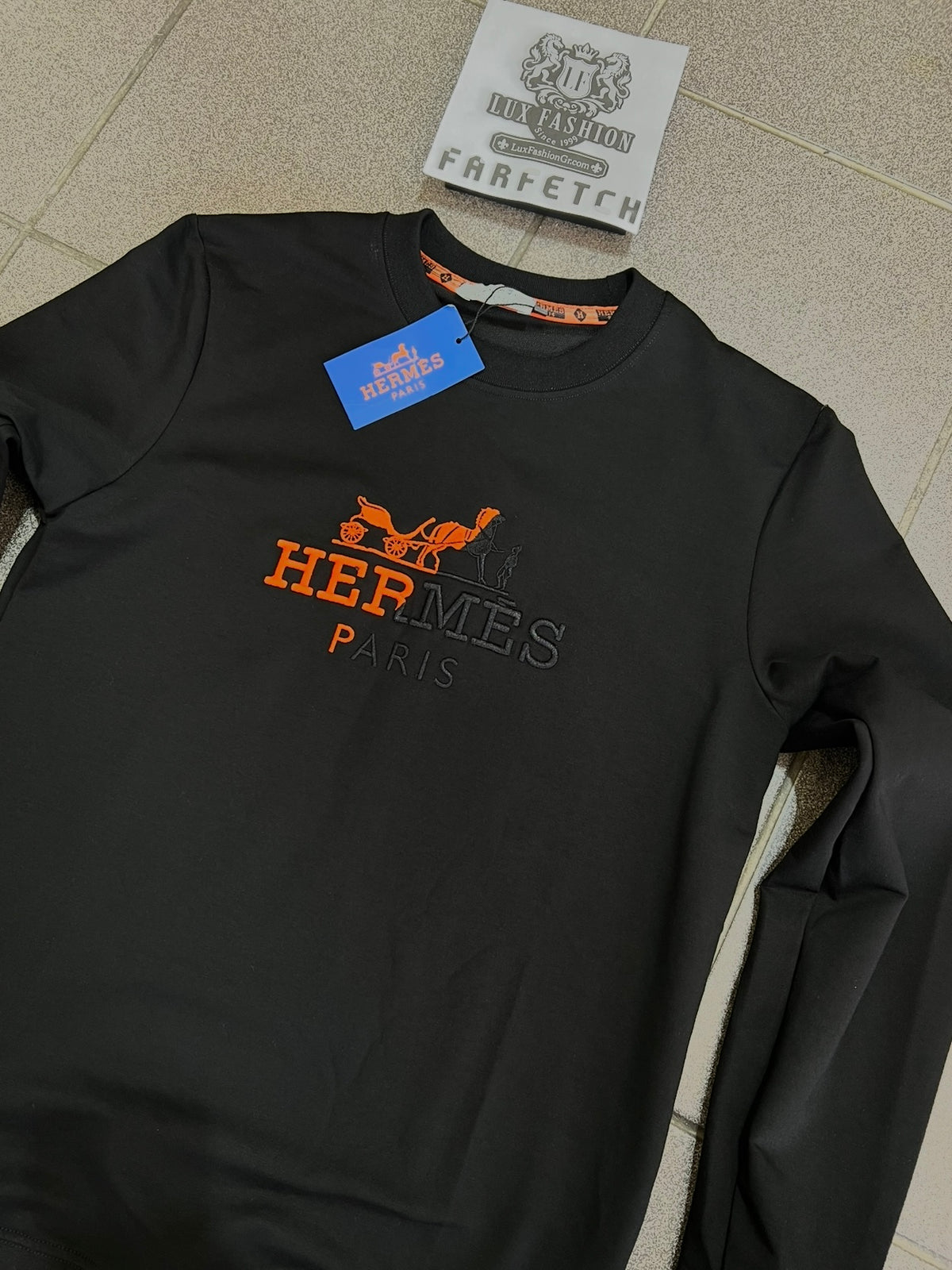 Μπλούζα Hermes LongSleeve Μαύρη