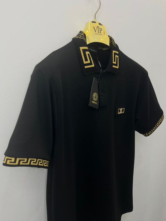 Polo Μπλούζα 3A Versace Μαύρη
