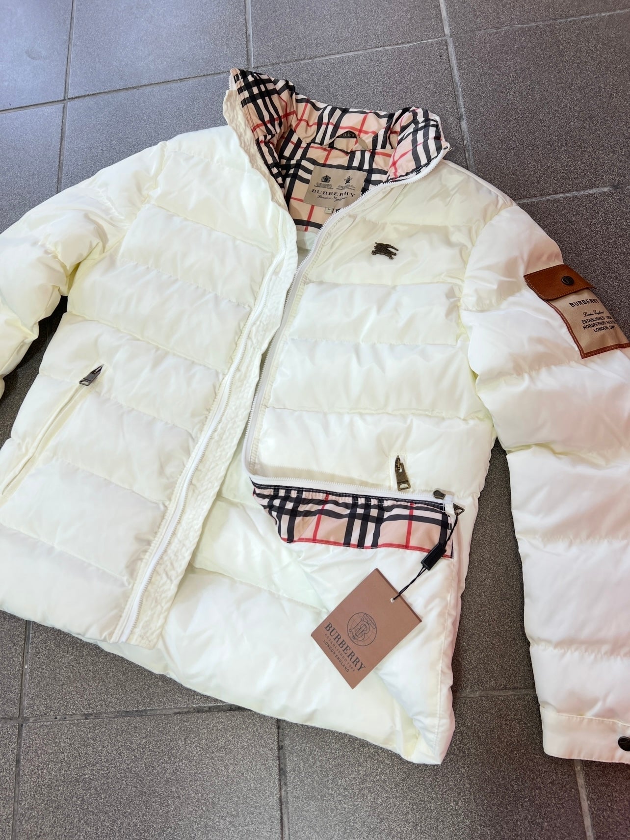 3Α Burberry Λευκό Jacket Oxford