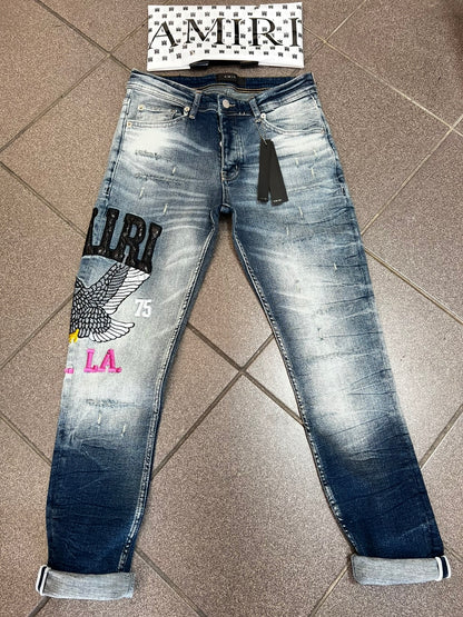 Jean Παντελόνι Amiri L.A Blue Eagle