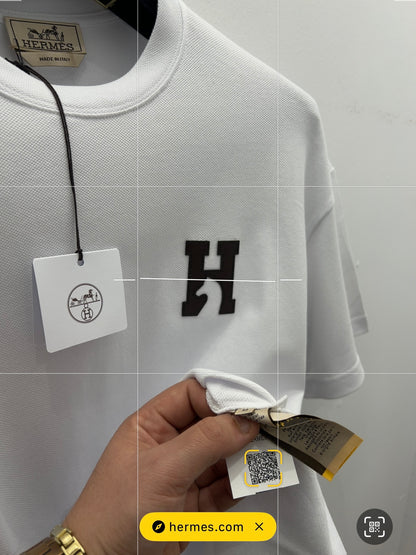 T-Shirt 3A Άσπρο Hermes Pique
