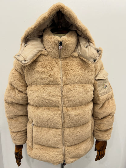 Fur Jacket Μπέζ Moncler Luxury 3Α