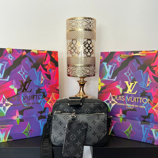Trio Pochette LV Τσαντάκι Μαύρο