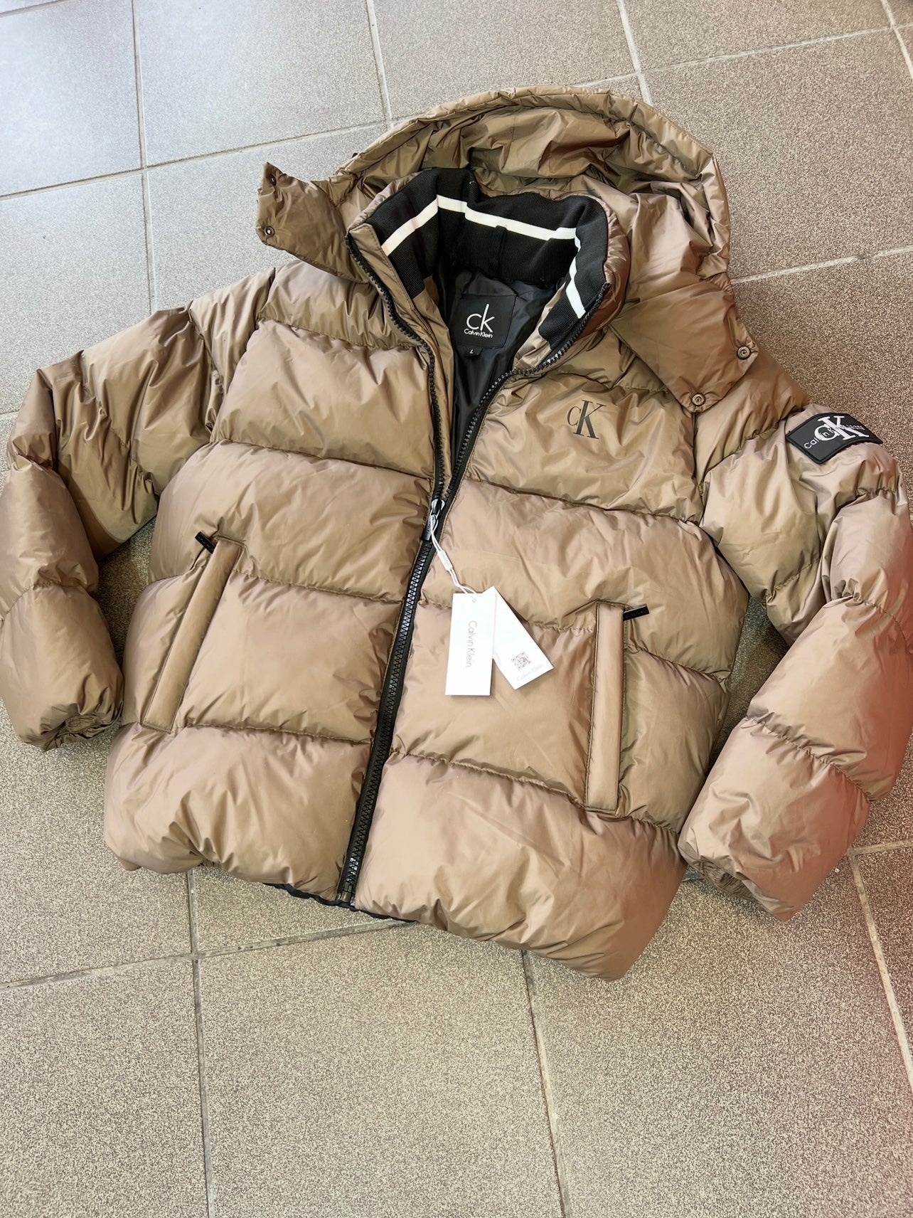 Jacket Μπρονζέ Calvin Klein Wind/WarerProof 3A’