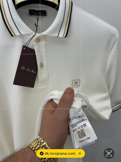 Polo Μπλούζα 3A Loro Piana Άσπρη