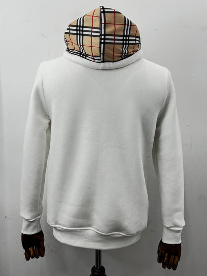 Ζακέτα Fleece Hoodie Burberry Λευκή