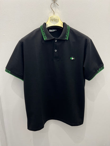 Polo T-Shirt Μπλούζα Lacoste Μαύρη