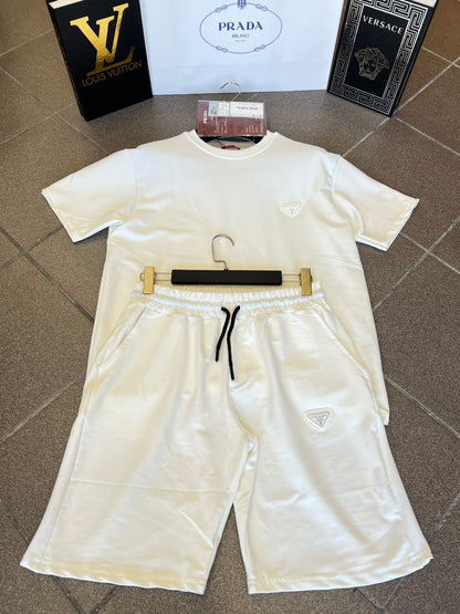 Σετ T-Shirt & Shorts Prada Άσπρο