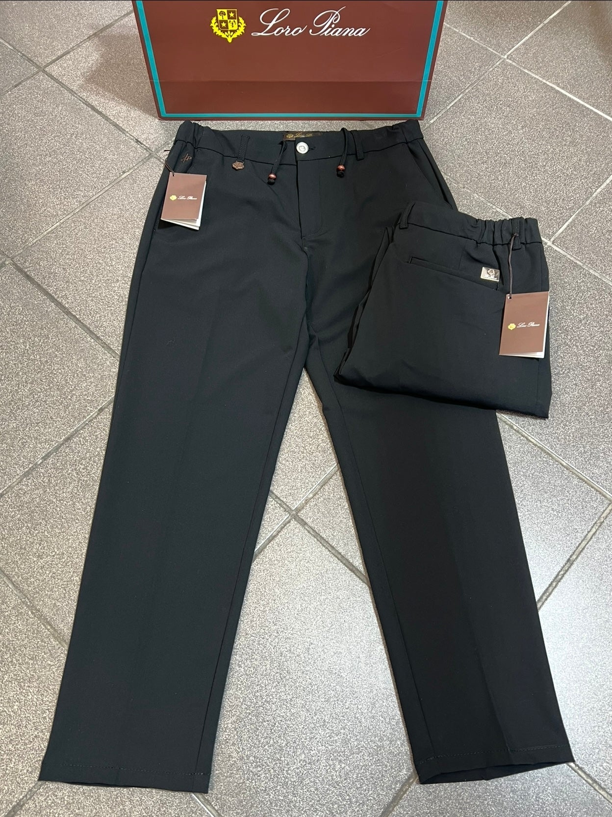 Παντελόνι Loro Piana Μαύρο Chino