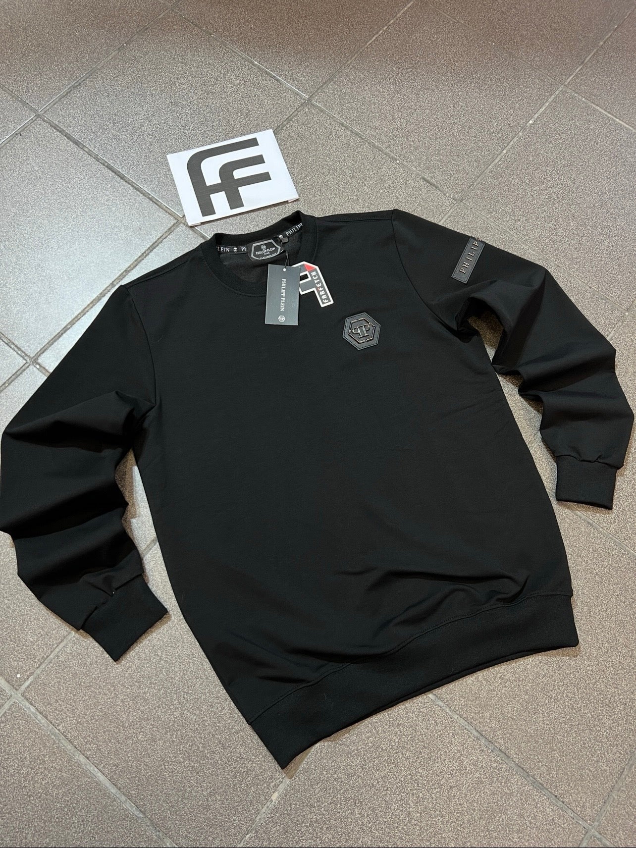 Philip Plein Μαύρη Long Μπλούζα