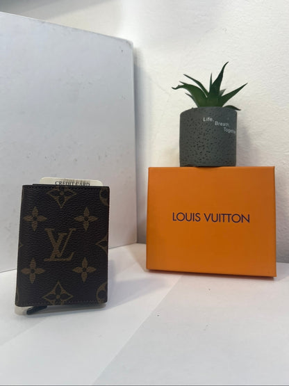 Leather LV Card Holder/Wallet Monogram Brown