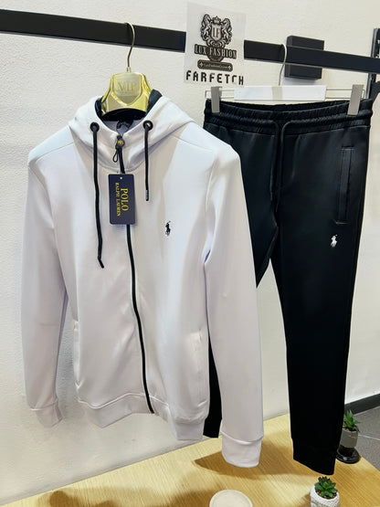 Φόρμα Ralph Lauren Dry Fit Tracksuit Λευκό/Μαύρο