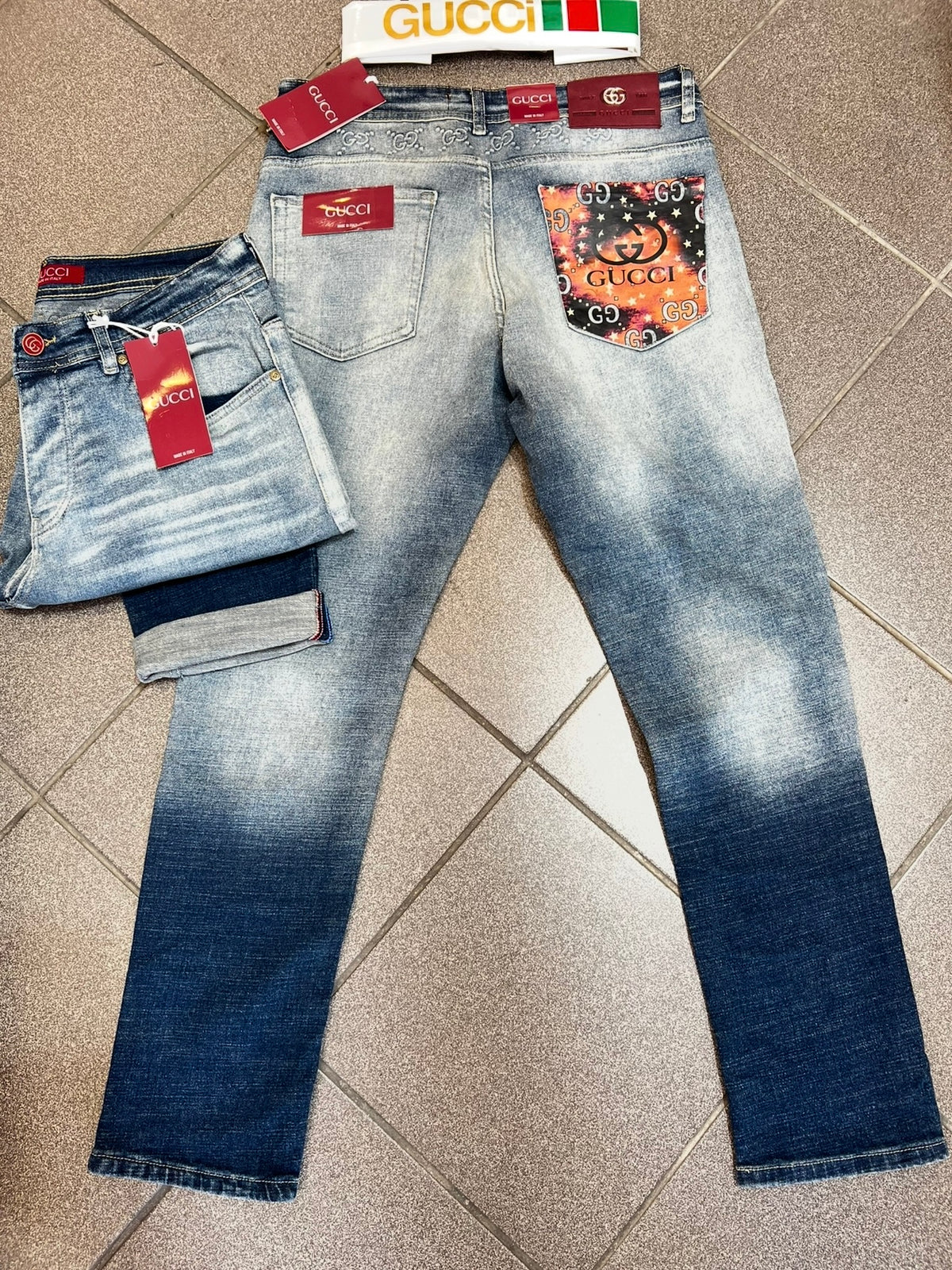 Classic Παντελόνι Jean Gucci Double Denim