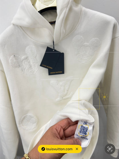3A Hoodie Ls.Vn Λευκό OverFit