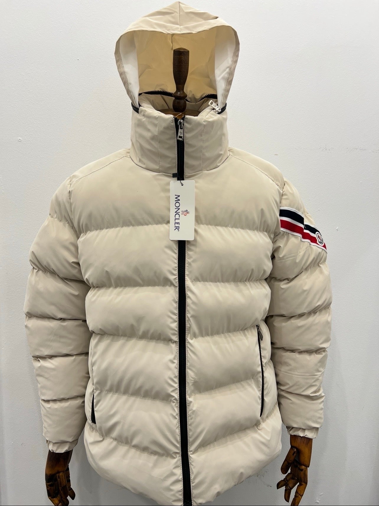 Jacket Μπέζ Moncler Μπουφάν Strip