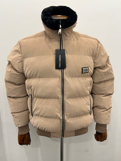 3Α Dolce & Gabbana Μπέζ Jacket Puffer
