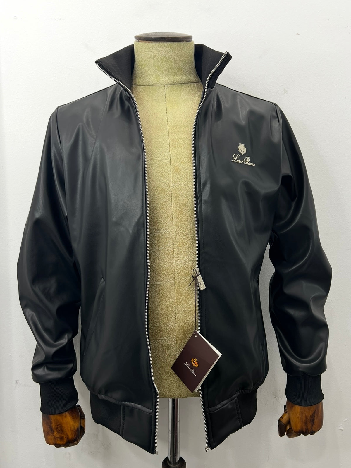Leather Jacket Lor.Pian Μαύρο