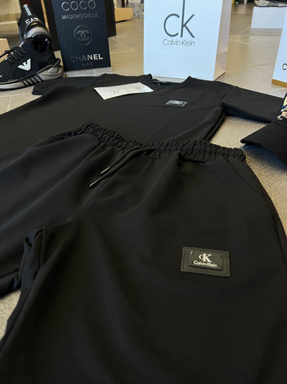 Σετ T-Shirt & Shorts Calvin Klein Μαύρο