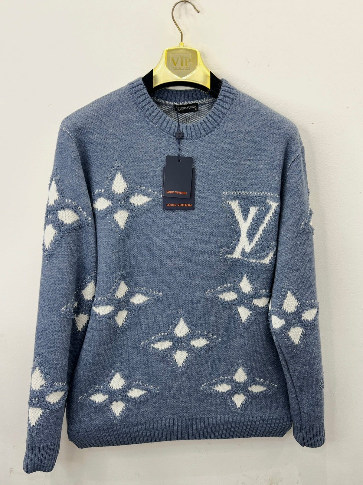 Sweater Πλεκτό Ls.Vn Σιέλ Πουλόβερ