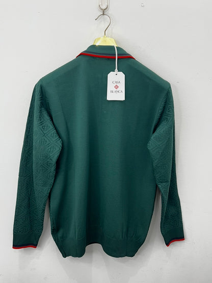 3A Polo Μπλούζα Casa Blanca Λαδί Longsleeve