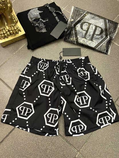 Philip Plein Μαγιό Black/White Swimwear