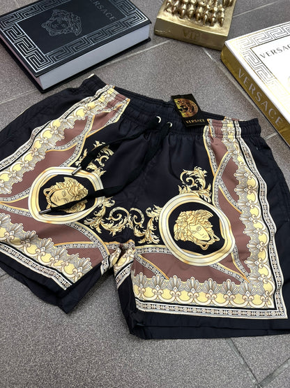 Versace Μαγιό Black/Gold Swimwear
