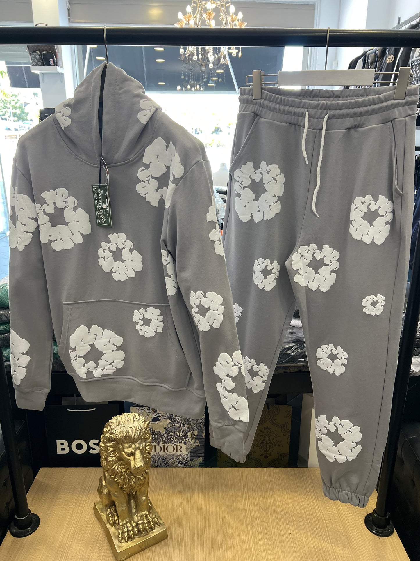 Σετ Φόρμας Denim Tears The Cotton Wreath Over Size Γκρί