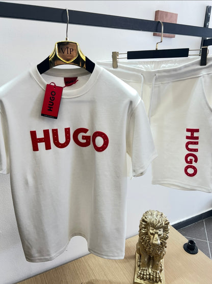 Summer Σετ 3Α Hugo Άσπρο/Κόκκινο
