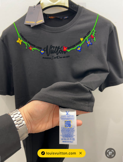 3Α T-Shirt L.V Over Fit Black Chain