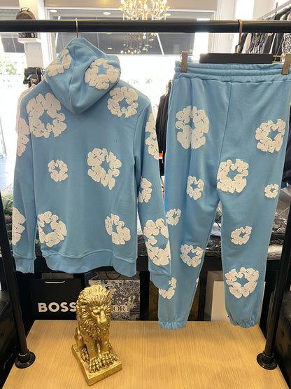 Σετ Φόρμας Denim Tears The Cotton Wreath Over Size Γαλάζιο