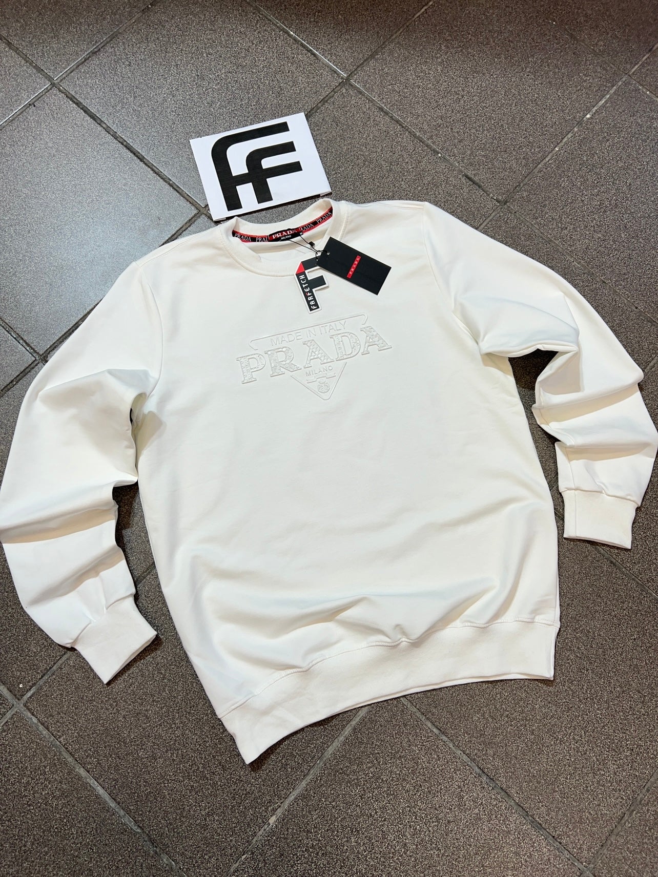 Prada Άσπρη Long Μπλούζα