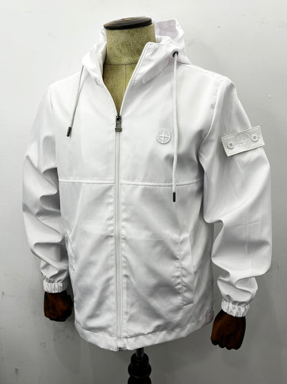 WindProof Stone Island Jacket 3A White