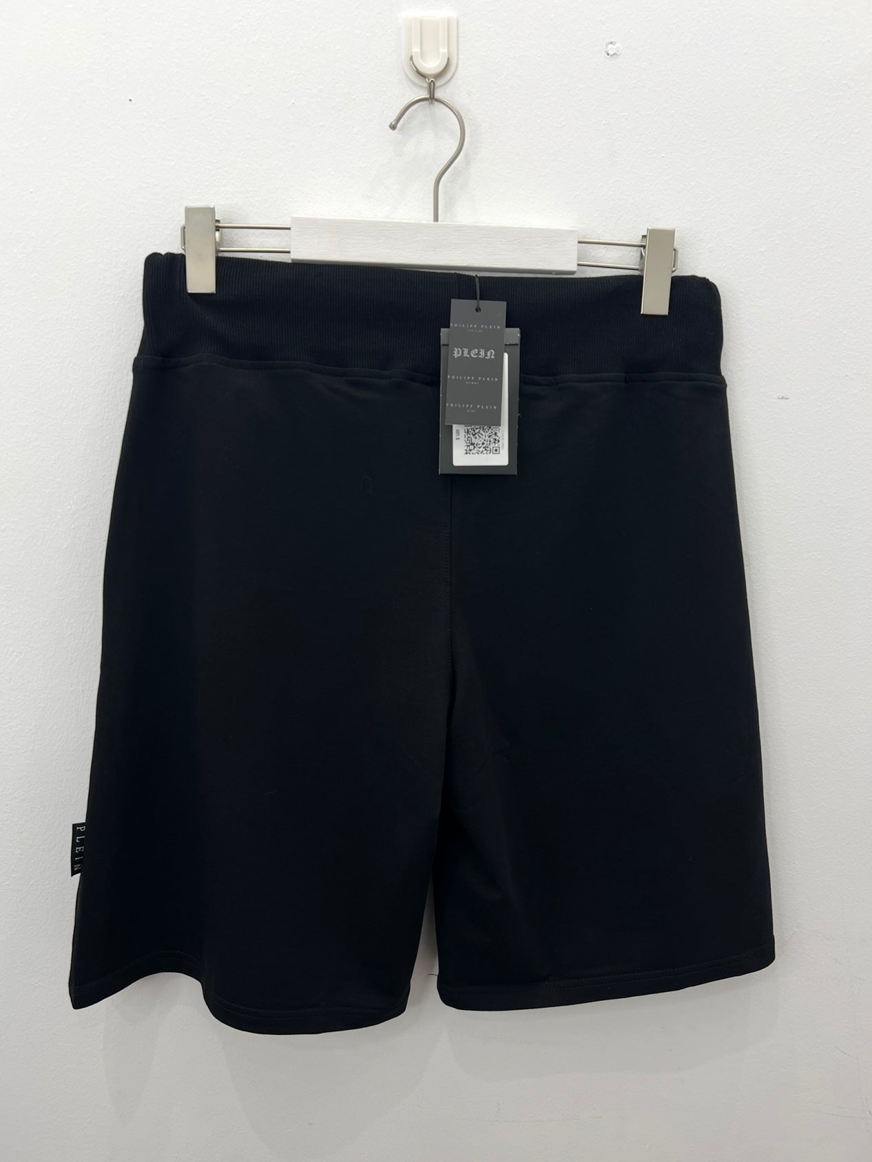 Shorts Μαύρο Philip Plein Rhinestone Bear