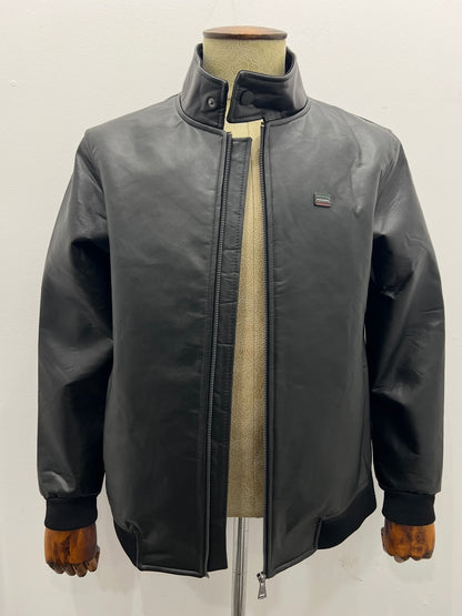 Leather Jacket Μαύρο Dolce & Gabbana