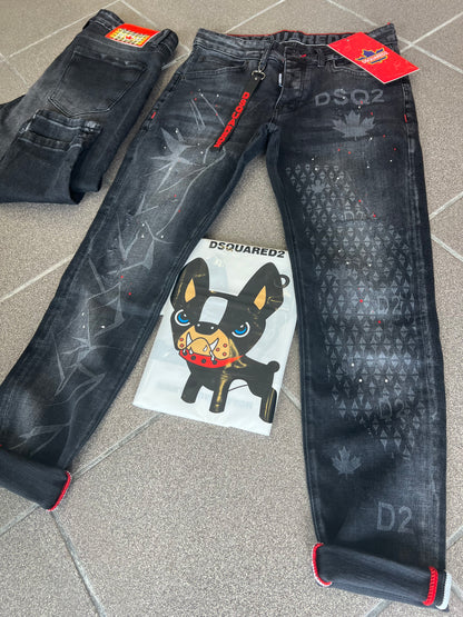 Jean Παντελόνι Dsquared2 Black D2