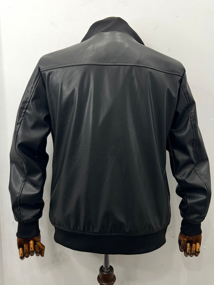 Leather Jacket Lor.Pian Μαύρο