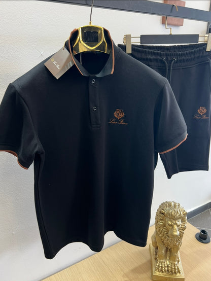 Summer Σετ 3Α Loro Piana Polo Μαύρο