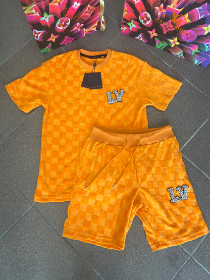 Velvet Σετ 3Α L.V Πορτοκαλί