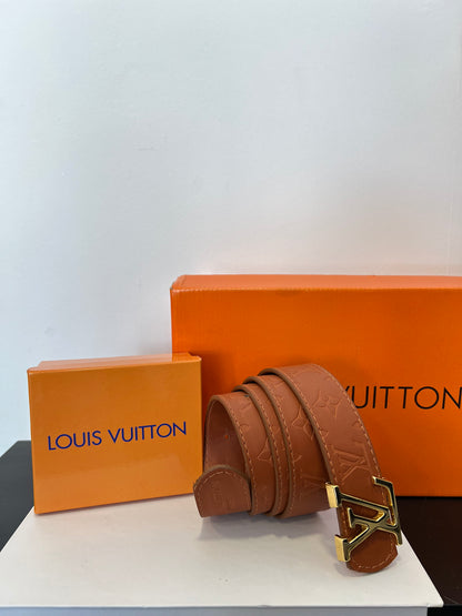 Ζώνη Δερμάτινη LV Ταμπά