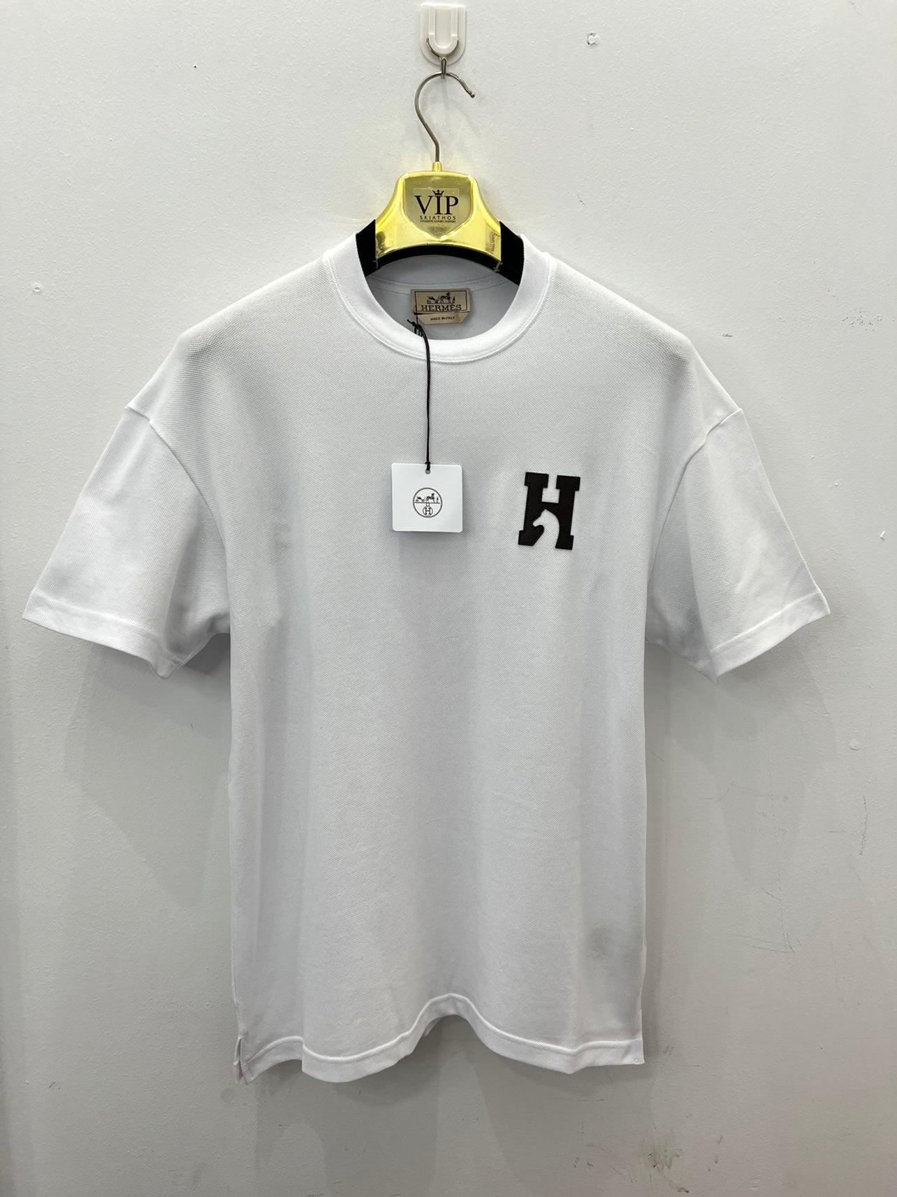 T-Shirt 3A Άσπρο Hermes Pique
